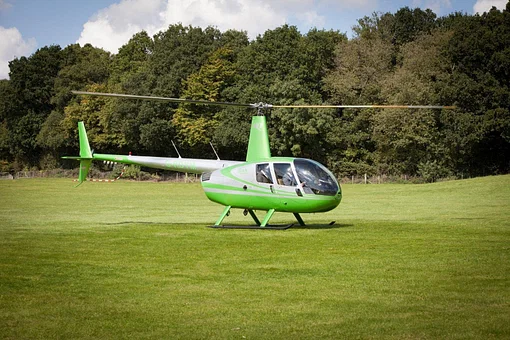 Side view of Robinson R44 Raven II