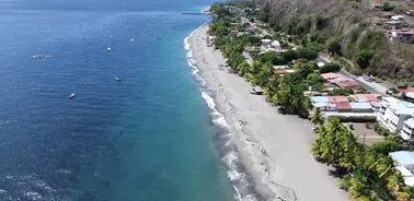 La Martinique, survol nord, Montagne Pelée.