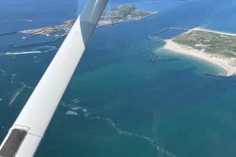 Rundflug über Helgoland und Cuxhaven