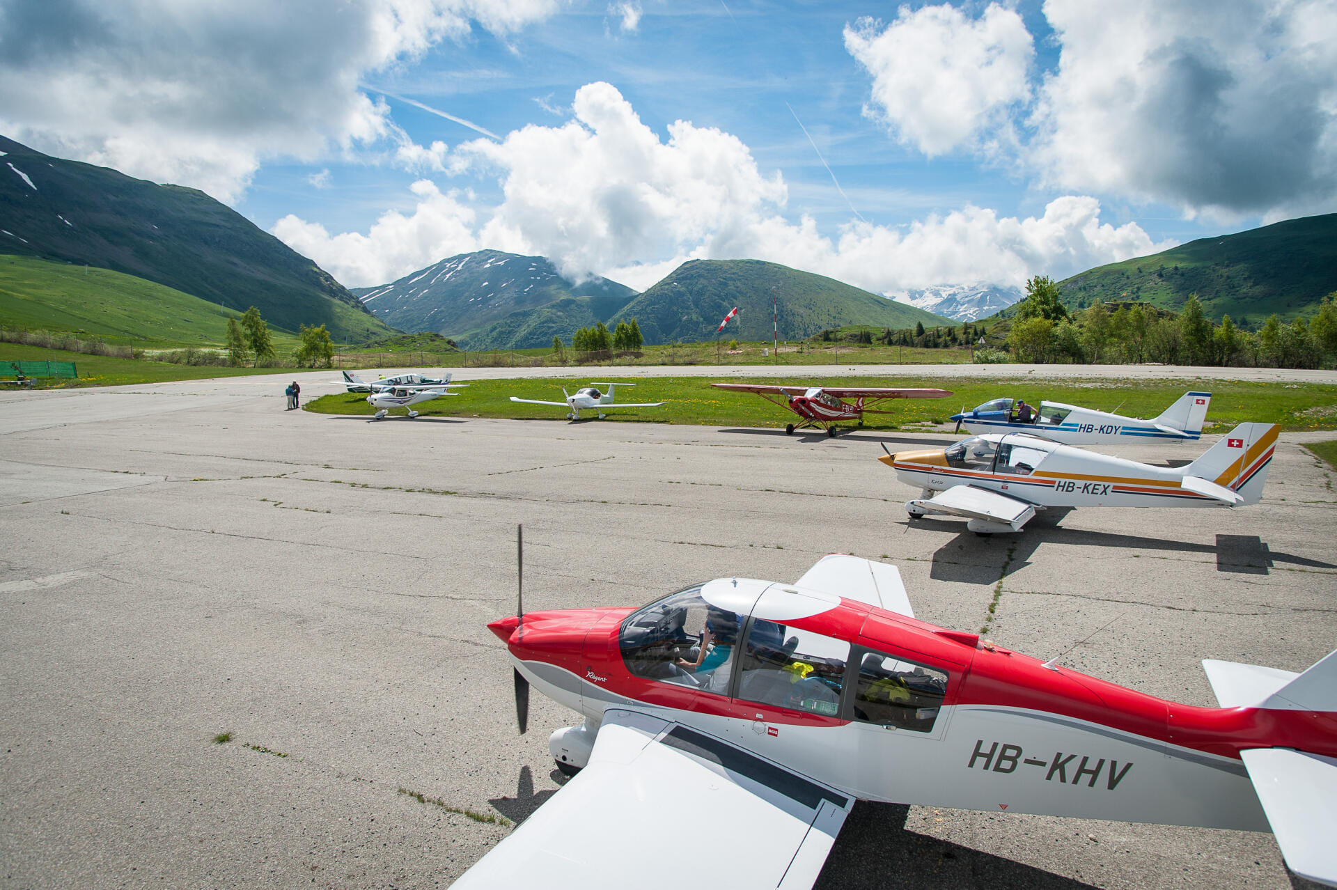 Sur le tarmac de l'Alpe d'Huez