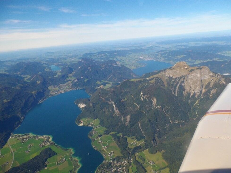 Salzkammergut mit Schafberg, Wolfgangsee, Fuschlsee, Mondsee