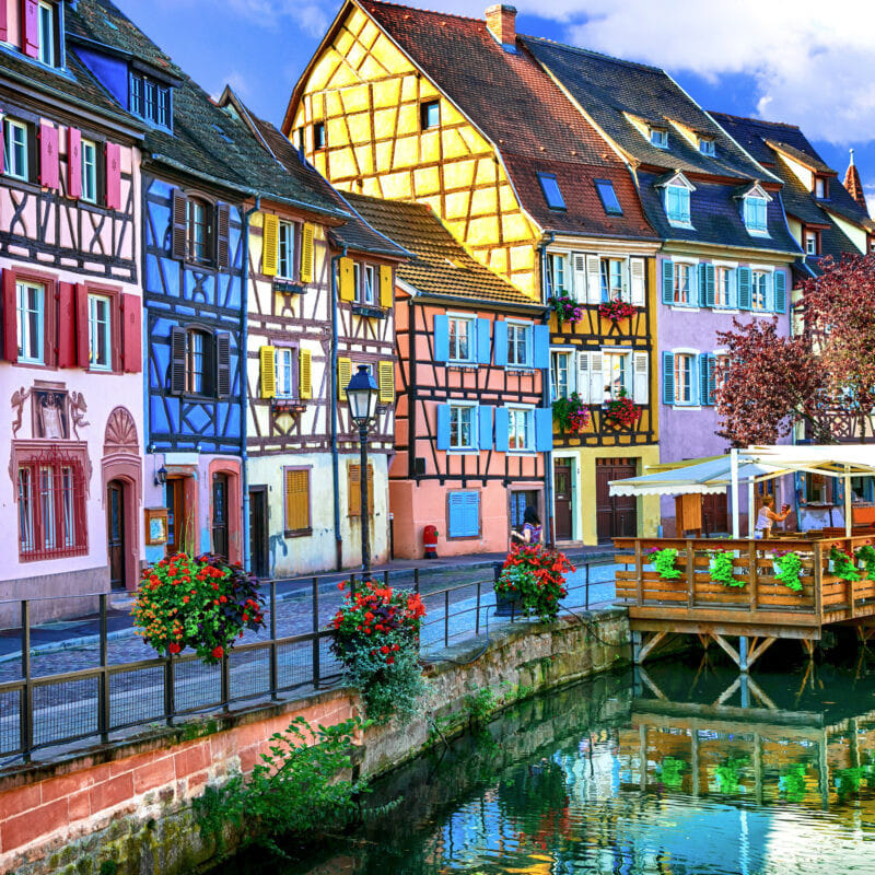 Colmar with its well preserved mediaval style village center