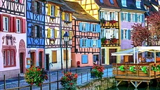 Colmar with its well preserved mediaval style village center