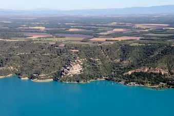 Alpes du Sud, lac de Serre-Ponçon, via lac de Sainte-Croix