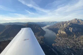 Lecco Lake seen from 4000 feet