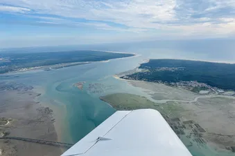 La pointe de l'estuaire vu du ciel !