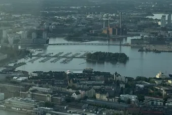 Private Flight Over Helsinki City