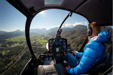 30 Minuten Schnupperflug im Hubschrauber R22 oder Cabri G2