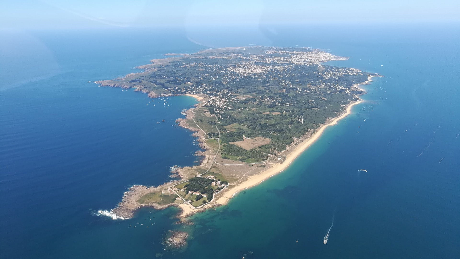 Balade aérienne d'îles en îles depuis Quiberon