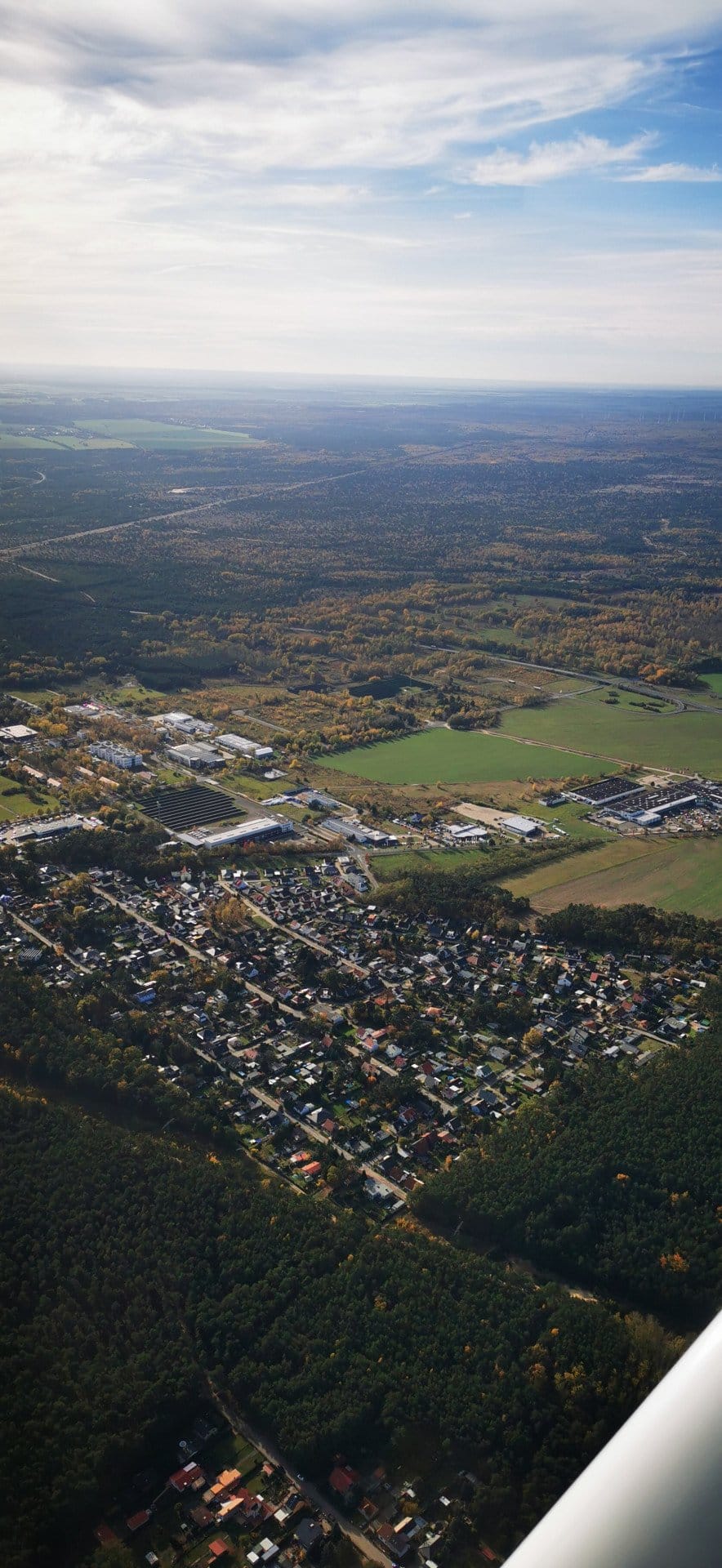(Mittag) Essen in Schönhagen mit Überflug Potsdam