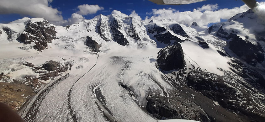 AusFlug ins Oberengadin mit Landung in Samedan