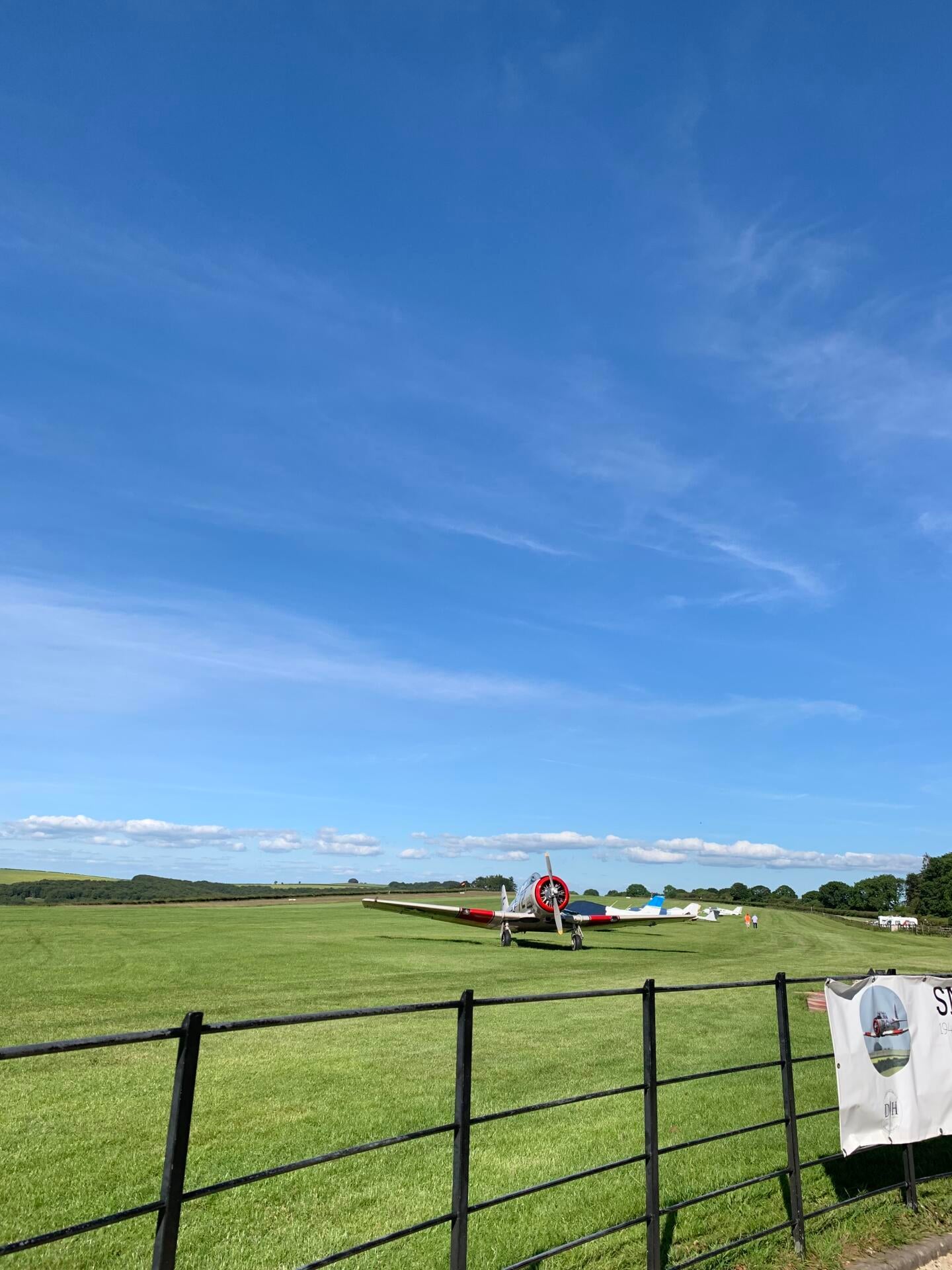 Visiting planes and great views from Compton Abbas