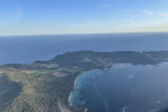 Survol du Golfe de Saint-Tropez, Pampelonne, Porquerolles