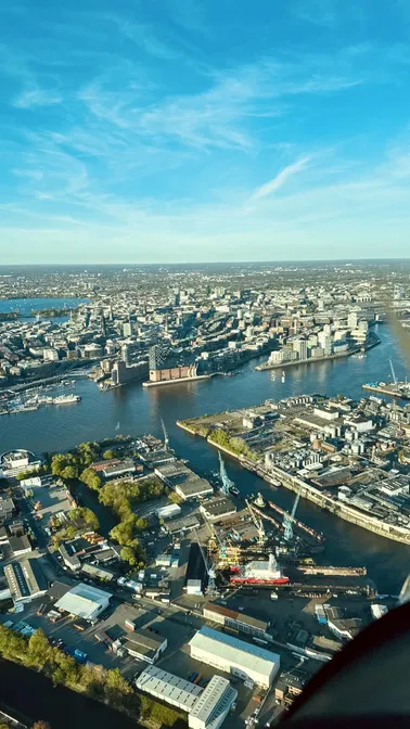 Rundflug über Hamburg