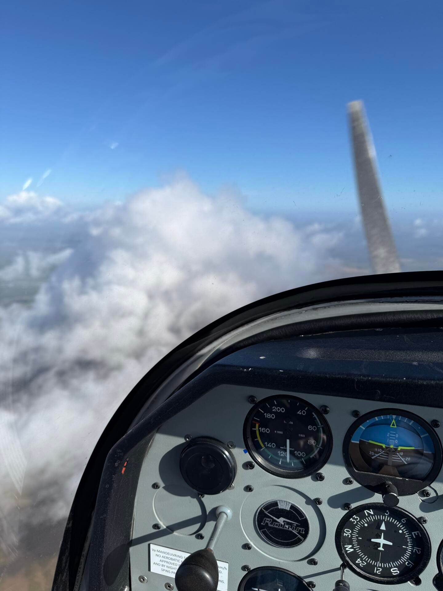 Flight to Mid Wales