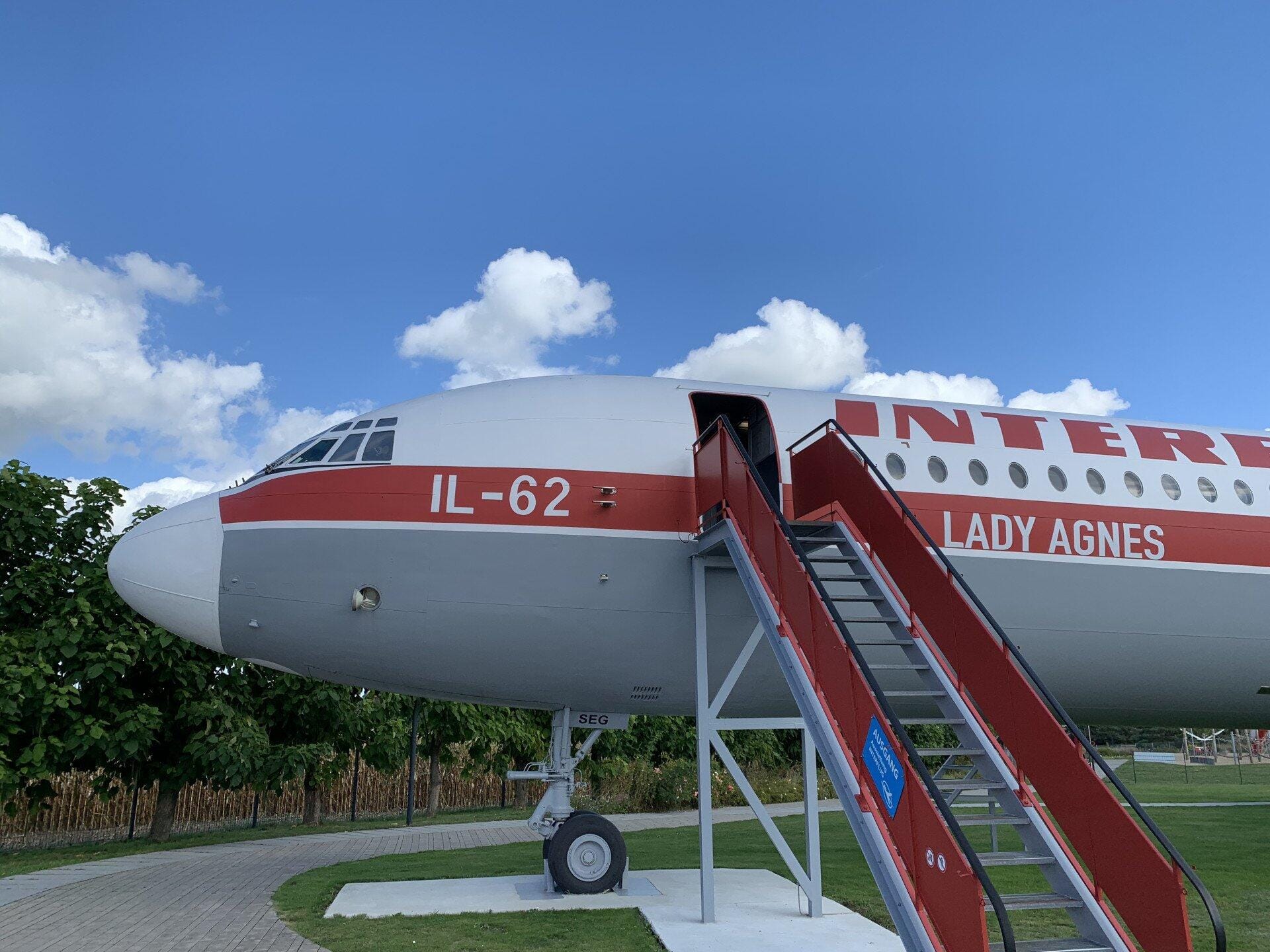 Besuch der IL-62 "Lady Agnes" nach Stölln via Berlin