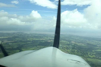Fly to Shobdon for lunch and return