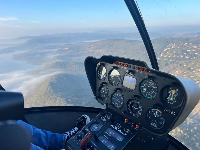 Vol d'initiation en Hélicoptère R22 | 25m