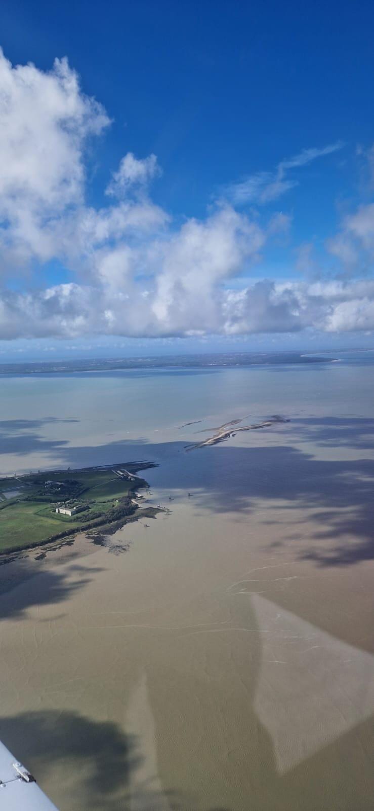 Baie du Mont-Saint-Michel en avion