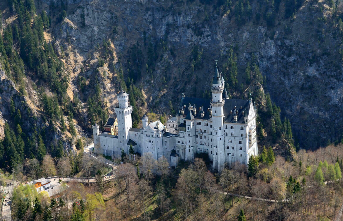 Flugroute - Zugspitze/Neuschwanstein/Bodensee