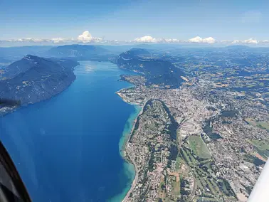 Lacs d'Aiguebelette et du Bourget depuis Lyon