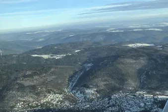 Quick Sky Tour Over Frankfurt & the Rhine