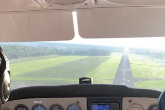 Landeanflug Egelsbach airport