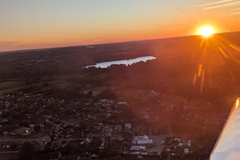 Flug über Lübeck, Travemünde und Timmendorfer Strand