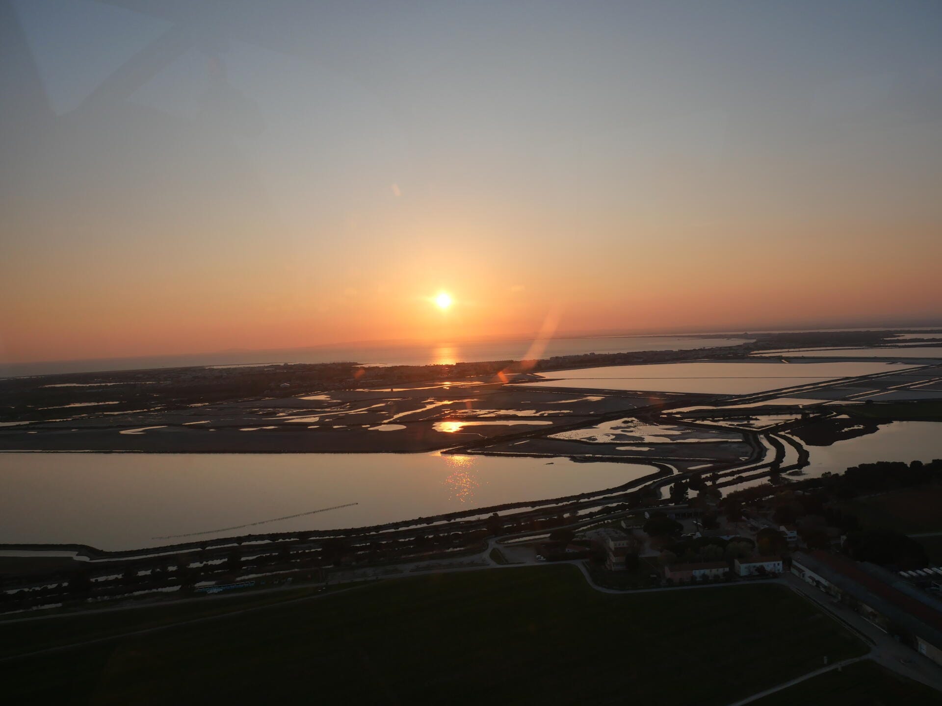 Coucher de soleil en Camargue!