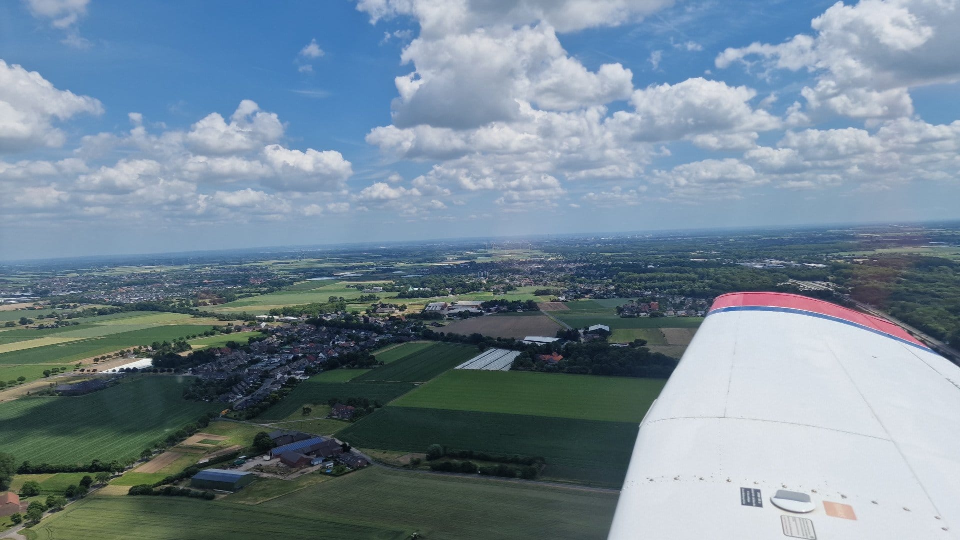 Rundflug am Niederrhein 1h in einer PA-28