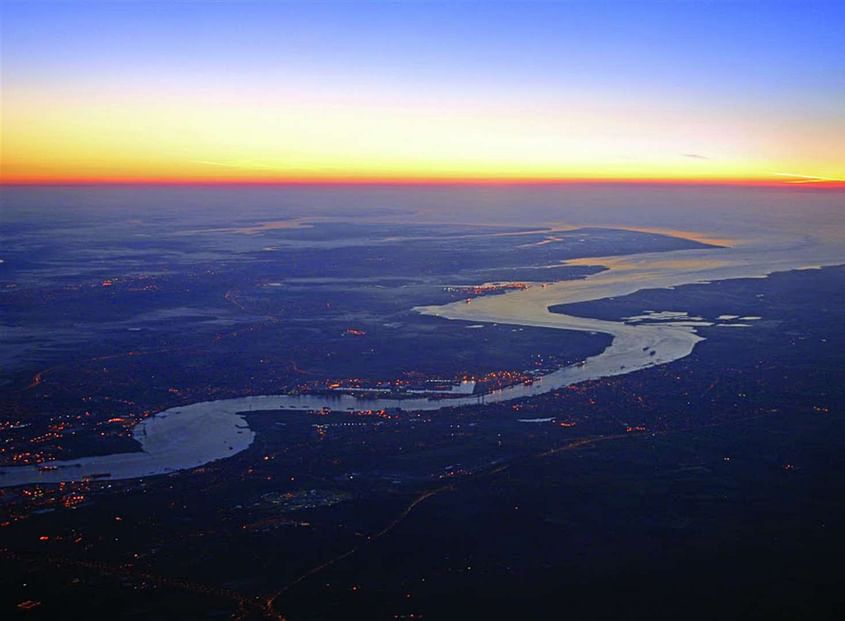 Thames Delta & London from the Distance
