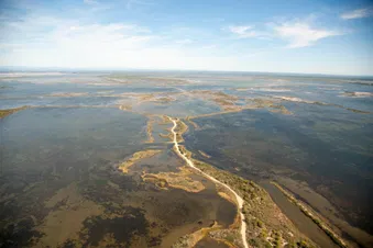 Vol Hélico - Au fil du Rhône et de la côte Camarguaise