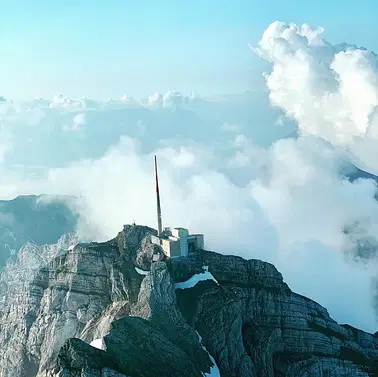 Der Berg -Säntis; Gipfelsturm