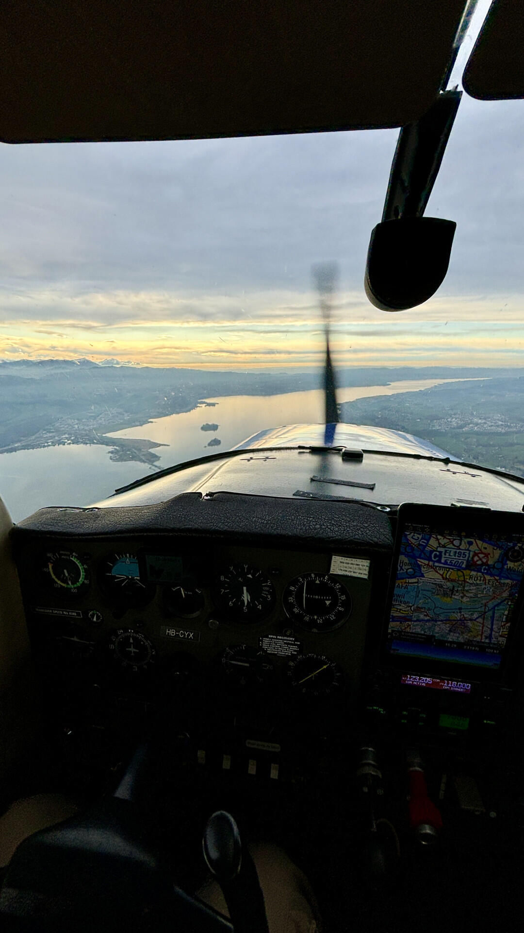 Zürichsee bei Sonnenuntergang