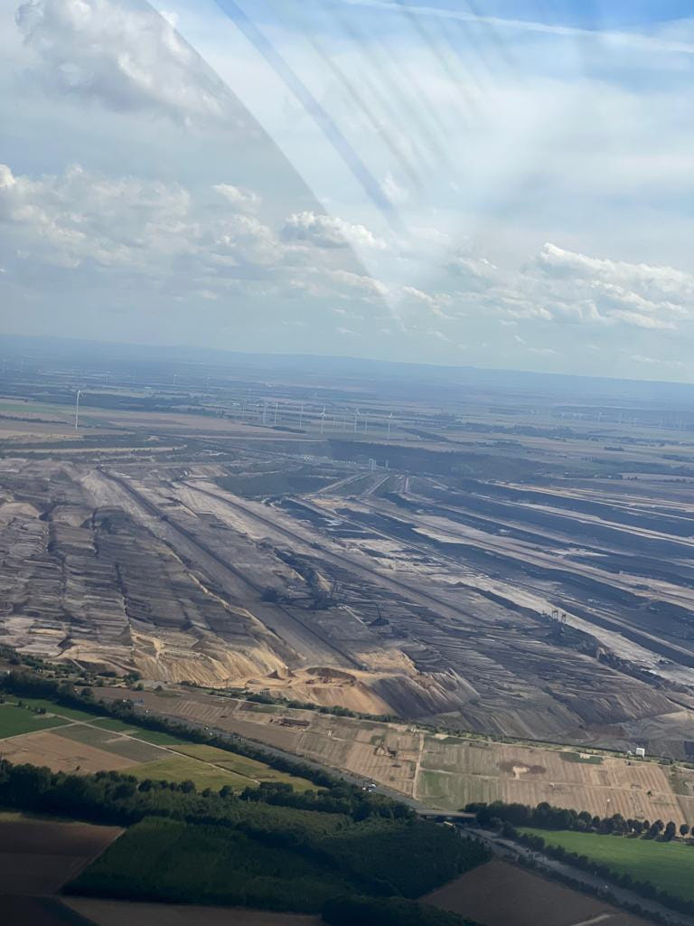 Stadion Borussia und Alemannia sowie Braunkohletagebau
