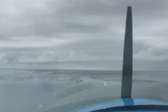 Noirmoutier et l’océan en panorama aérien