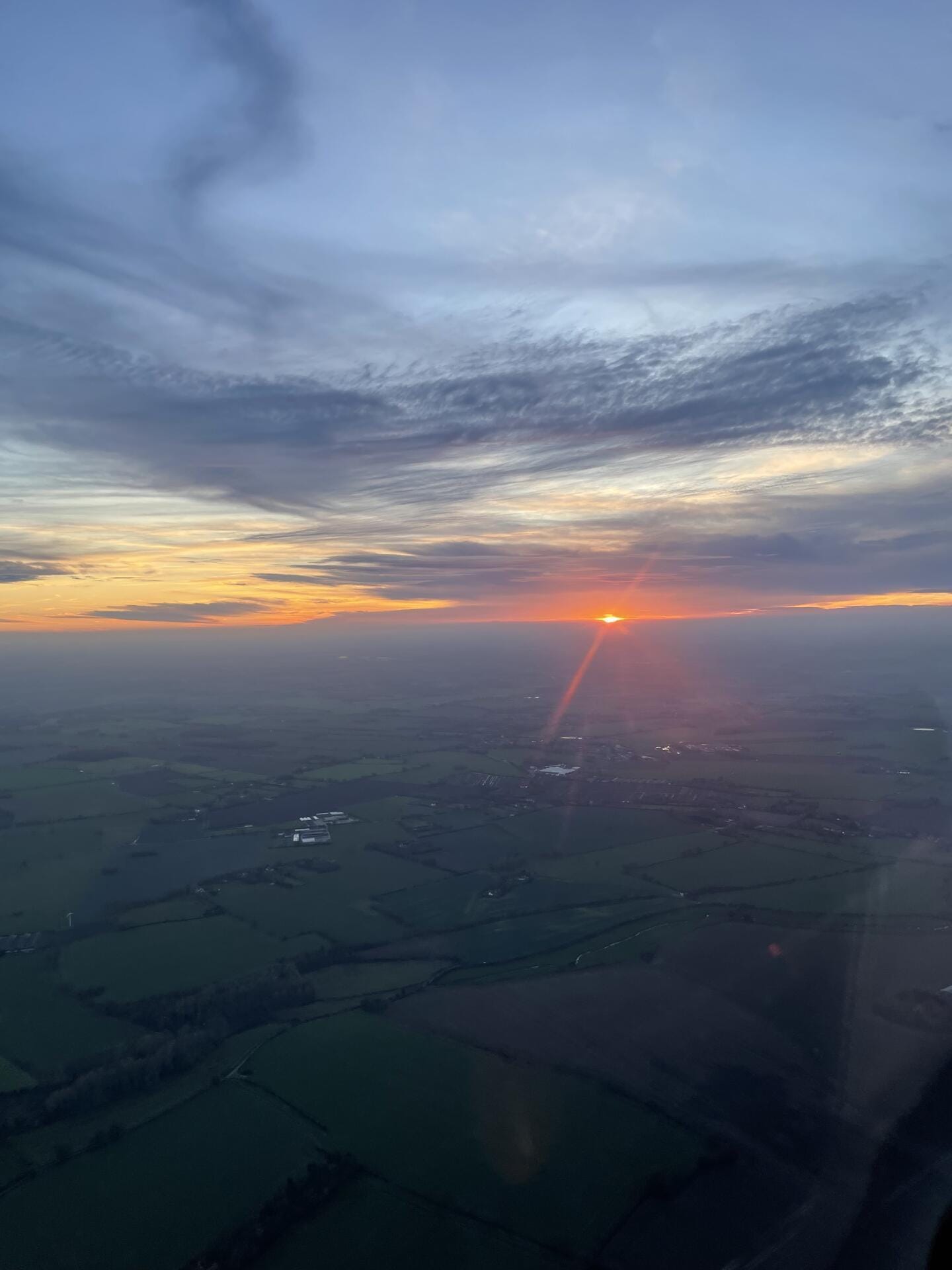 Sunset flight around Norfolk