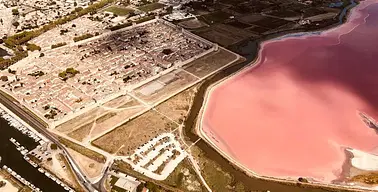 Balade aérienne Littoral de Camargue, Salins du Midi(hélico)