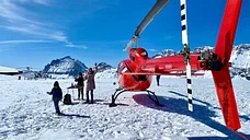 Helikopter Alpenflug mit Gletscherapero