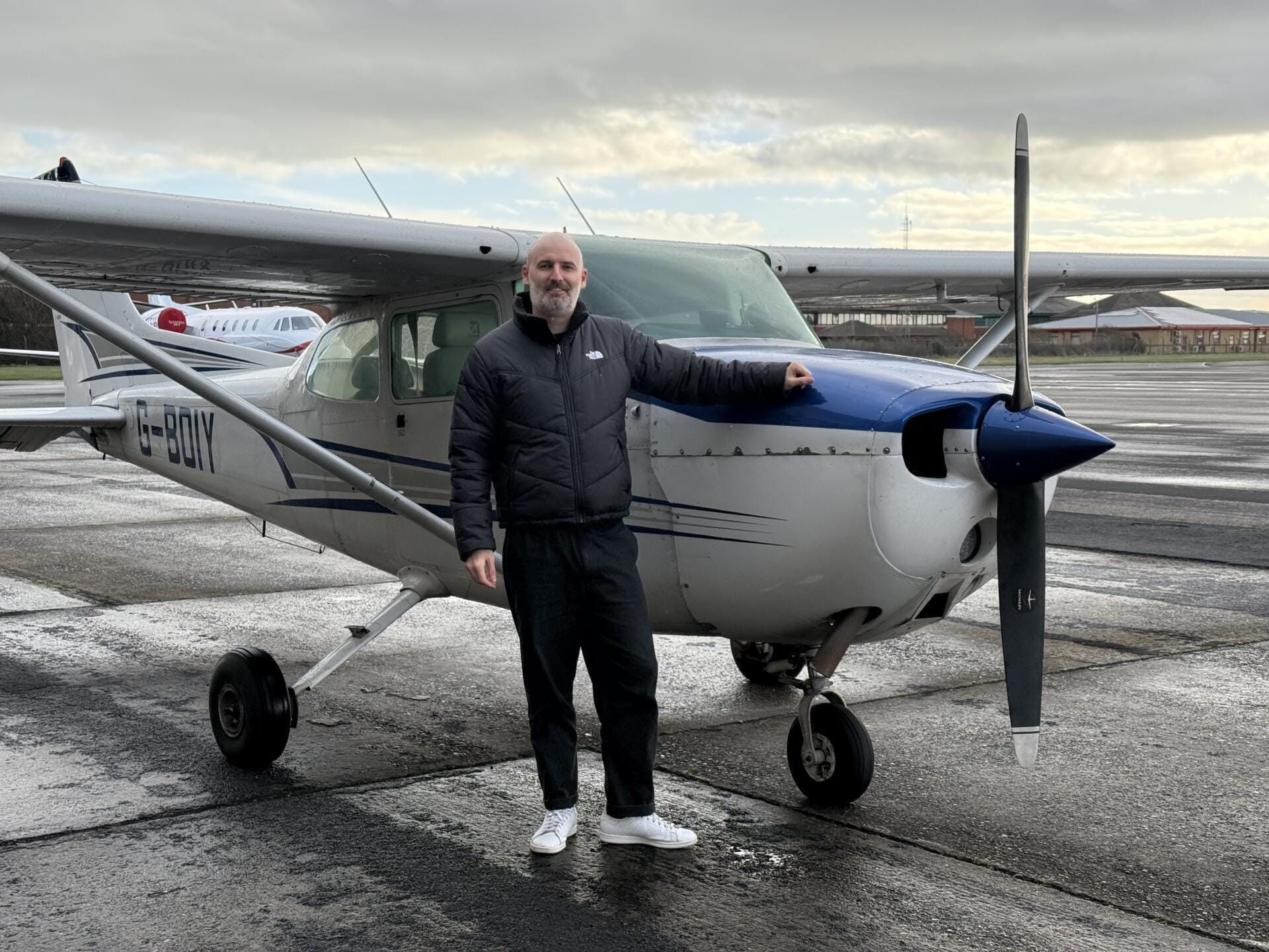 The pilot and the plane!