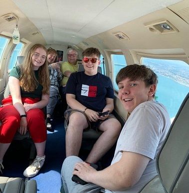 Sightseeing flight over the White cliffs and Kent