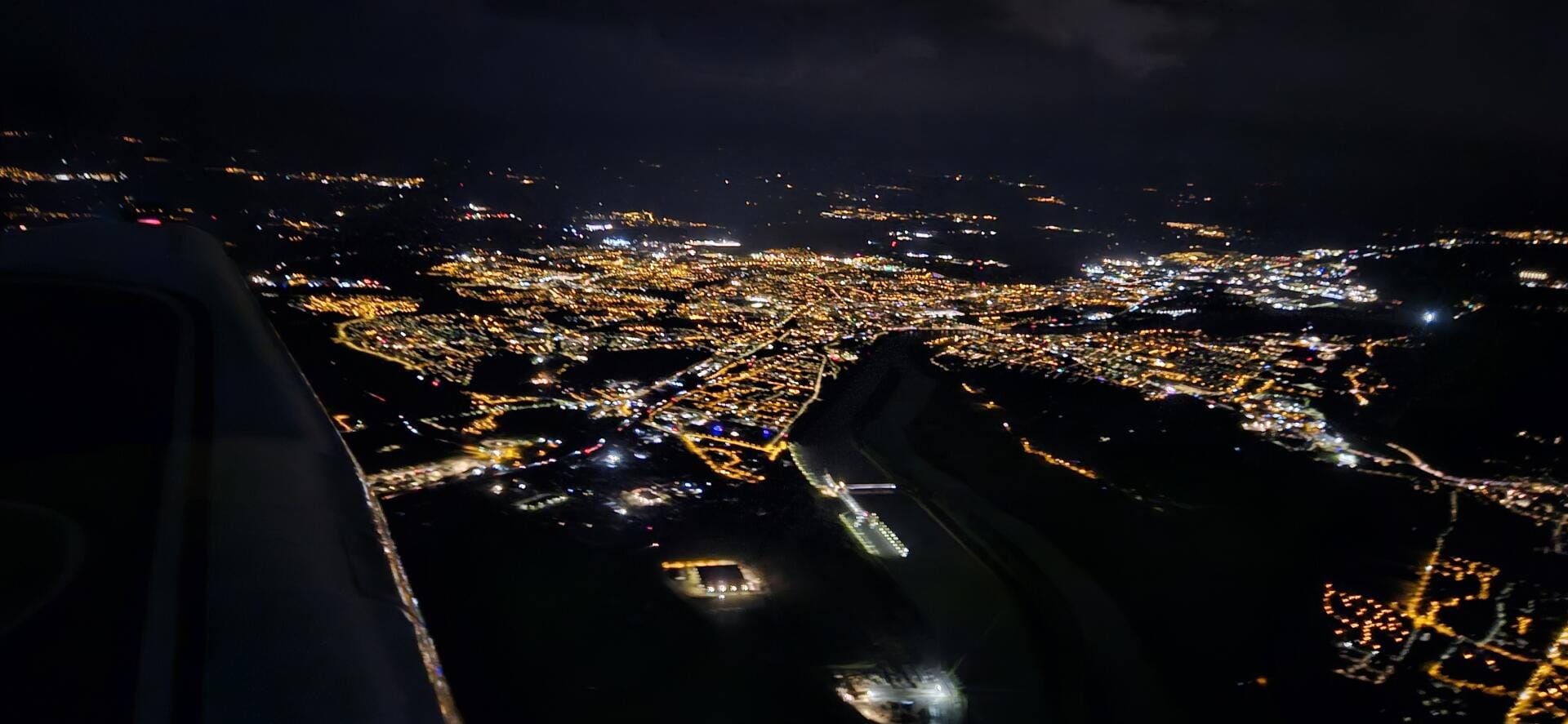 Vol de nuit autour de Valence