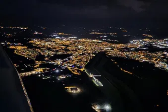 Vol de nuit autour de Valence