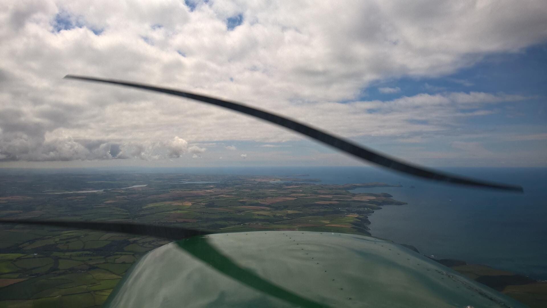 Panoramic views from the air