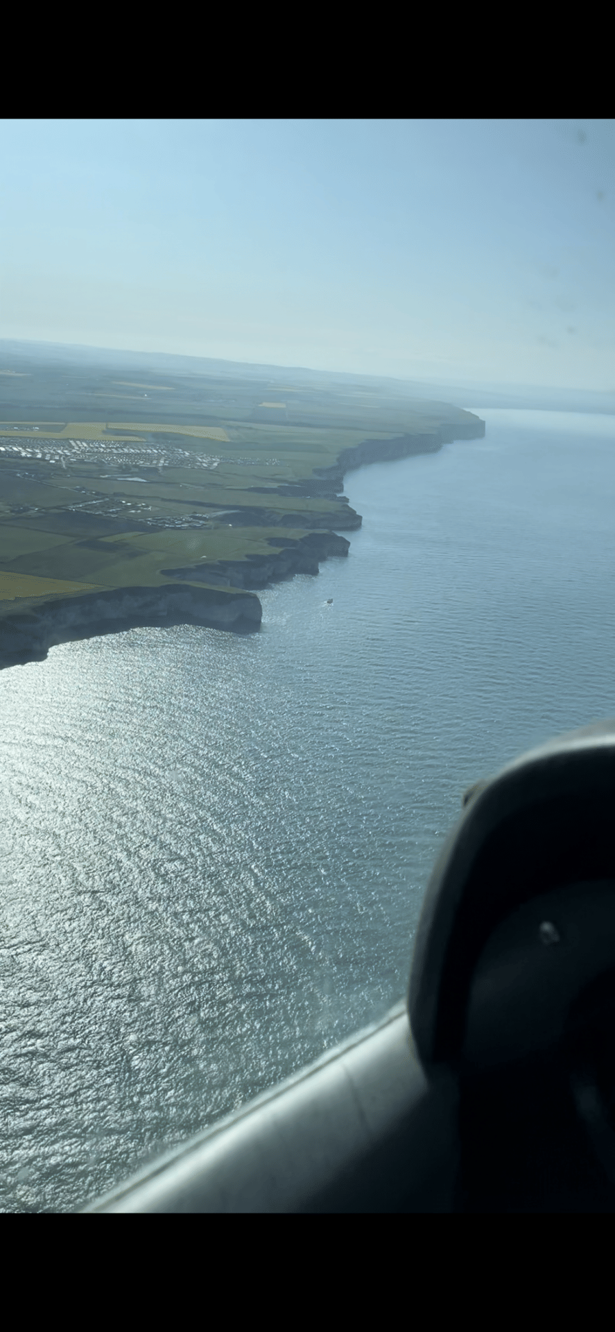 Sightseeing flight over Bridlington and the white cliffs