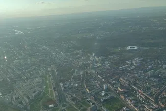 Rundflug über Pfalz und Karlsruhe
