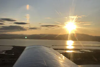 Survol des Pyrénées et Escale à Saint Girons