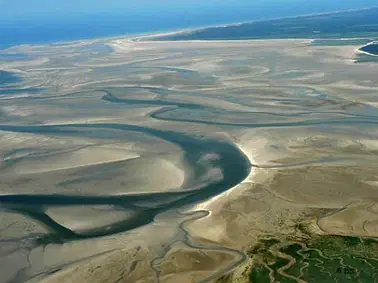 La Baie de Somme et la côte normande depuis Les Mureaux