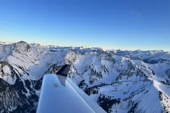Swiss Alps directly from Zurich Airport