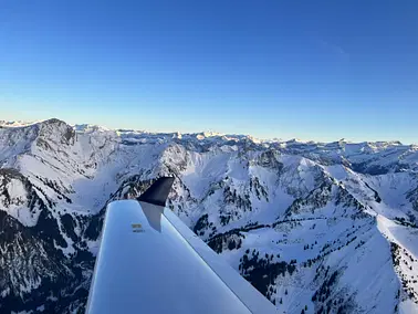 Swiss Alps directly from Zurich Airport